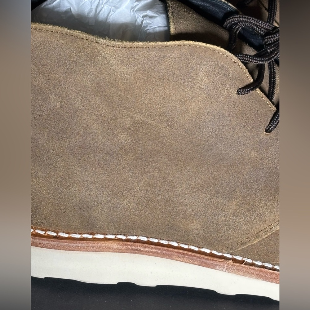 NWT Thursday Boot Company Scouts, Tan Suede Chukka Boots with Brown Laces - Picture 5 of 16
